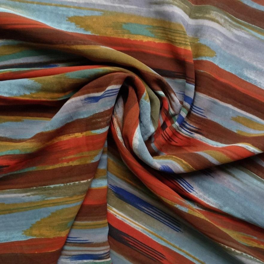 Printed Square Scarf Canvas Chaos Printed Square Scarf Canvas Chaos