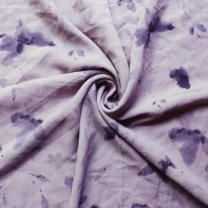 Printed Square Scarf Diluted Dye
