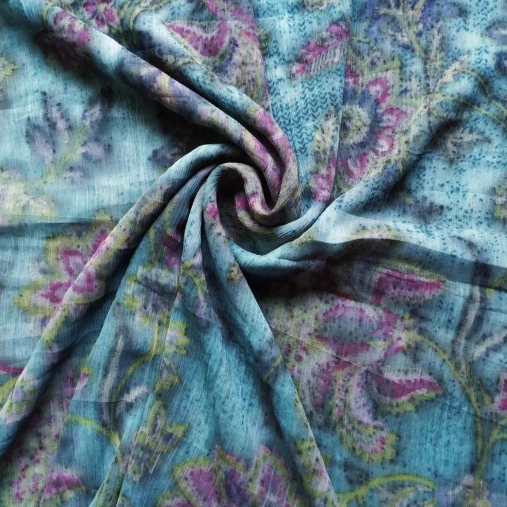 Printed Square Scarf Peony Print Printed Square Scarf Peony Print