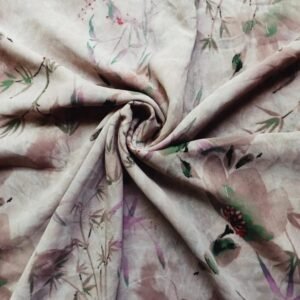 Printed Square Scarf Petal Crease