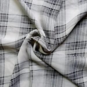 Printed Square Scarf Ripple Grid