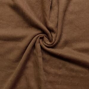 Turkish Lawn Summer Breeze with Diamante Coffee Brown