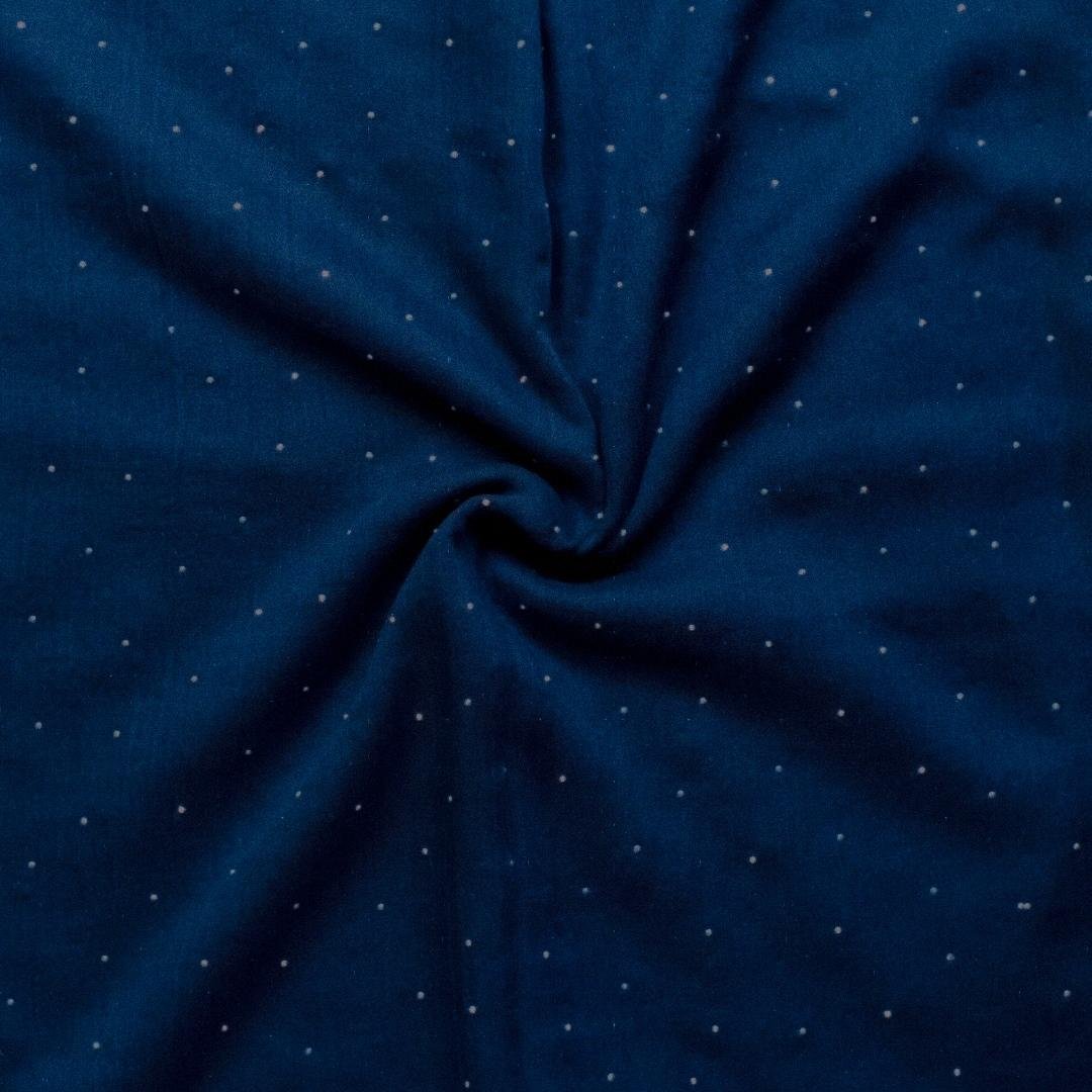 Turkish Lawn Summer Breeze with Diamante Navy Turkish Lawn Summer Breeze with Diamante Navy