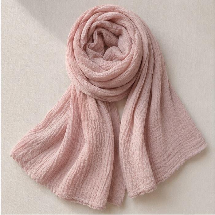 Crinkle Cotton Stole Blush Crinkle Cotton Stole Blush