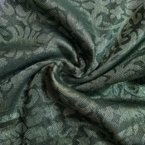 Large Black Golden Viscose Square Hijab