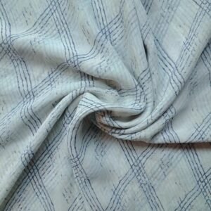 Printed Square Scarf Blue Diamonds