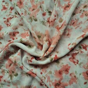 Printed Square Scarf Orange Blossom