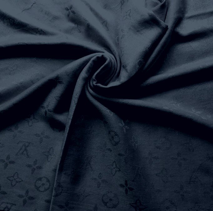 Silk-Cashmere-Louis-Vuitton-Denim Louis Vuitton Silk Cashmere Stole Denim
