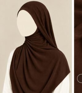 Stretch Jersey Hijab Chocolate