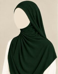 Stretch Jersey Hijab Dark Green