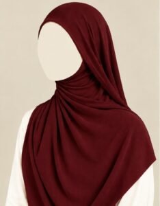 Stretch Jersey Hijab Maroon