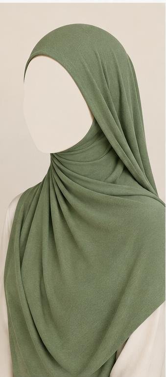 Jersey hijab_sage Jersey hijab_sage