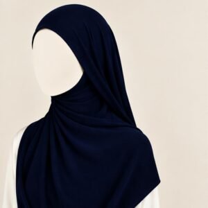 Soft Stretch Jersey Hijab Navy
