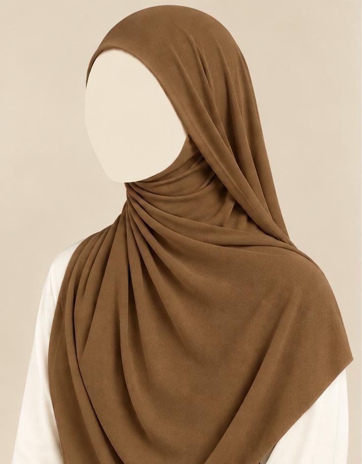Soft Stretch Jersey Hijab Peanut