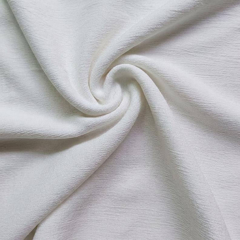Crepe Lawn Stole White