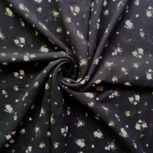 Printed Square Scarf Midnight Botanica